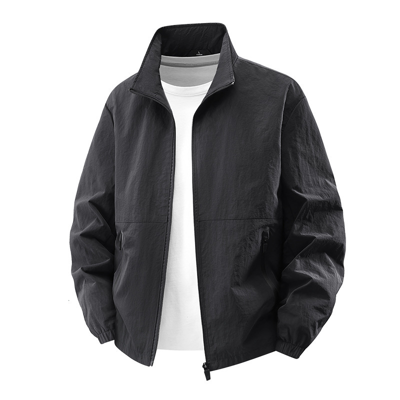 2026 New Spring and Autumn Business Jacket, Sports Casual Outdoor Hooded Large Size Men's Jacket
