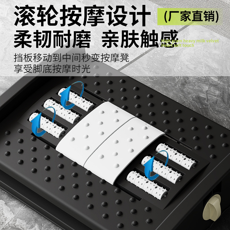 脚踏板办公室脚凳防翘腿神器桌下放腿踏板滚轮按摩放松脚踩搁脚凳|undefined