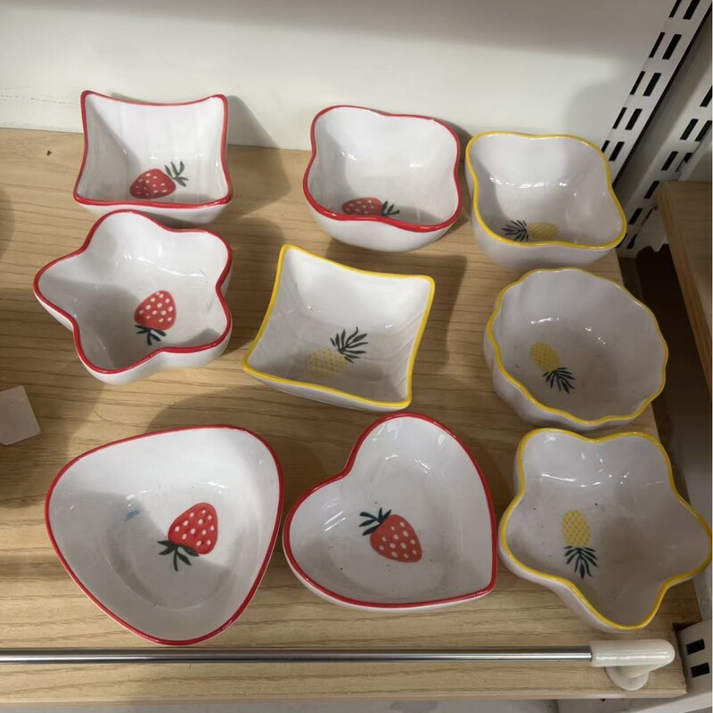 Small Seasoning Bowl, Mini Dessert Bowl, Dipping Saucer, Small Plate, High-Value Ceramic Special Small Plate