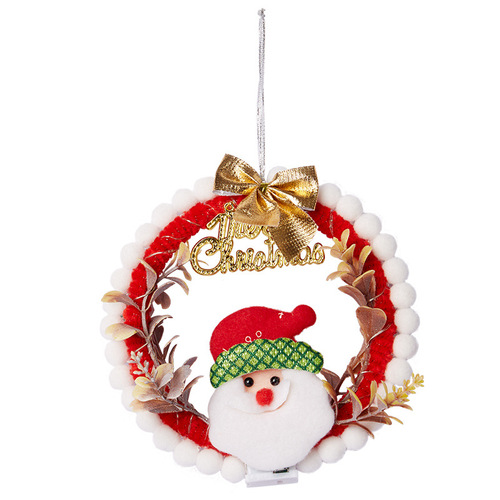 Christmas gifts handmade diy Christmas wreath children's making materials kindergarten Christmas tree decorations wholesale