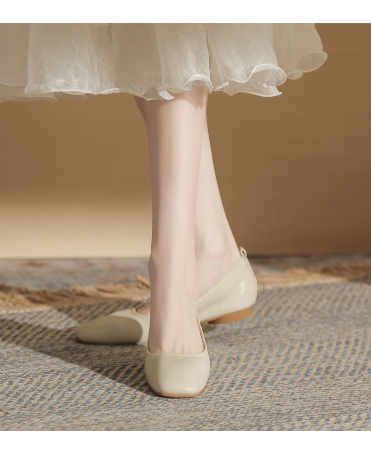 1881 Fashion Lässige Damen-Slipper mit eckiger Zehenpartie, schlicht, elegant, bequem und vielseitig – ideal für den Arbeitsalltag._voghion.com