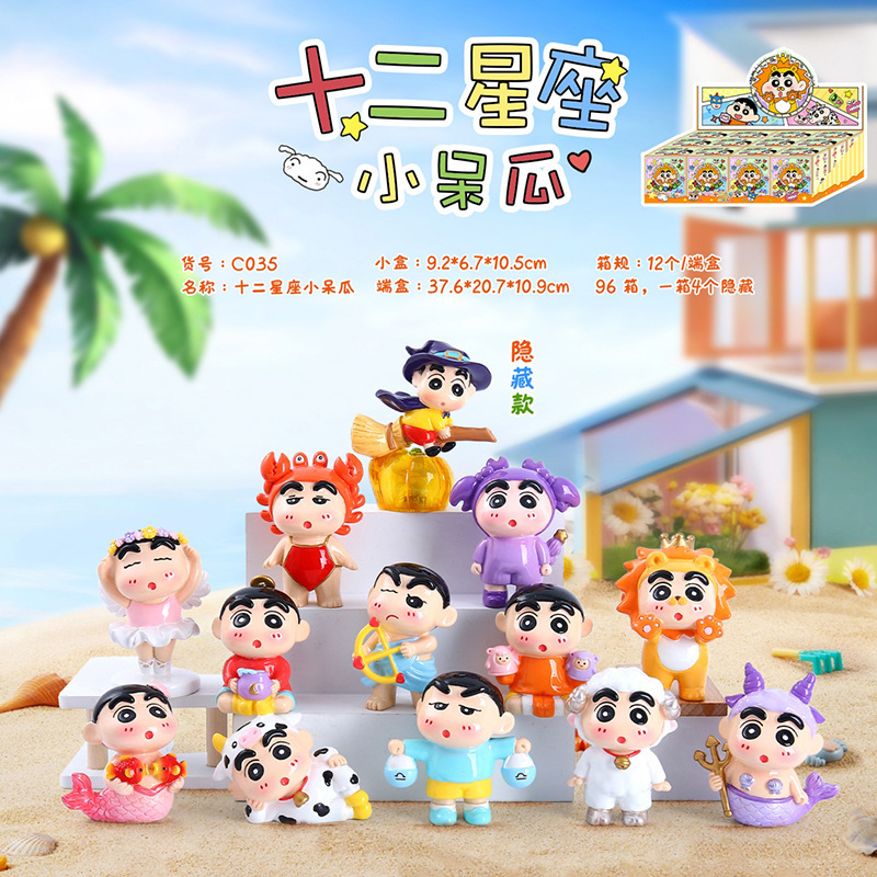 国潮风神仙系列萌佛守护神盲盒公仔桌面摆件新年节日礼品一件代发|undefined
