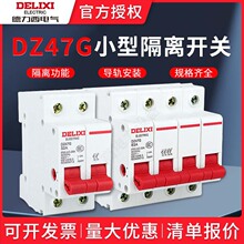 德力西隔离开关DZ47G三相1P63A100A低压刀闸开关2P3P4P20A80A125A