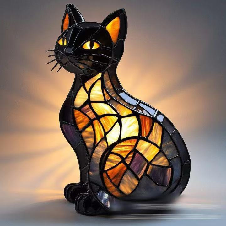 跨境Cat Lamp-Dachshund Lamp-Bigfoot Lamp树脂雕像LED灯摆件|undefined