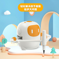 新しいアイデアのスマートな子供の絵のロボットの子供の啓蒙の成長のおもちゃの益智の絵画はペンを配合してお金を挿します。