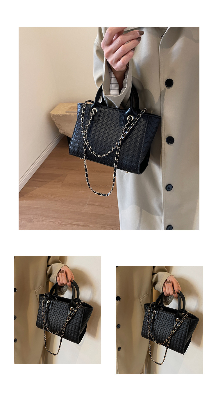 Women's Small Chain Shoulder Bag Quilted Square Handbag Elegant_voghion.com