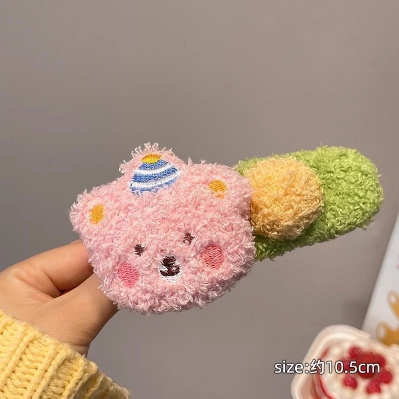 ぬいぐるみプリンベアかわいい猫カモノハシクリップ大型ヘアピン頭飾り 2025 新しい後頭部女の子ぬいぐるみ|undefined