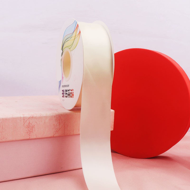 Cinta de satén de doble cara de 4 cm para manualidades, cinta de poliéster, cinta para flores, cinta de seda, cinta para decoración de pasteles, cinta para cajas de regalo, accesorios para el cabello, lazos para regalo image 49