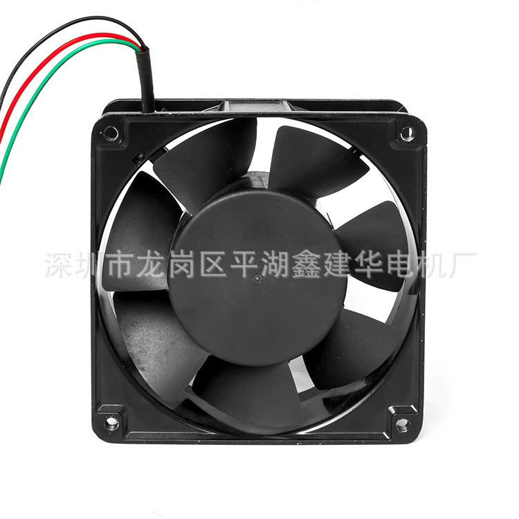 厂家批发用于电焊机消毒机暖风机的大风量散热风扇12038电容式7叶