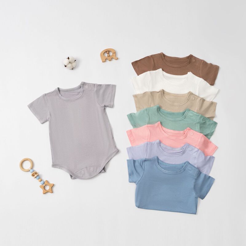 2026 New Magnetic Buckle Onesie Modal Baby Clothing Class a Summer Magnetic Buckle Romper Basic Style 2026 New Magnetic Buckle Onesie Modal Baby Clothing Class a Summer Magnetic Buckle Romper Basic Style
