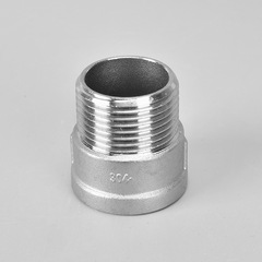 Stainless steel 201 304 316L inner and outer wire direct water pipe adapter inner and outer thread straight through connector