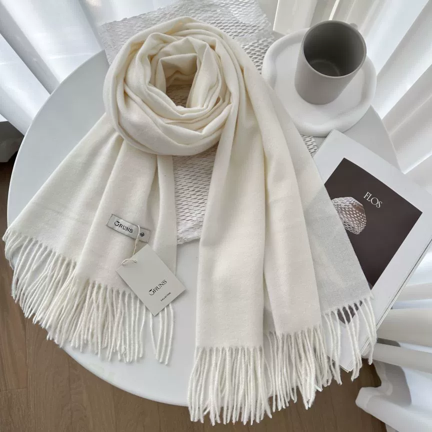 Demi‑season warm cashmere scarf, universal cloak wrap, 200 cm, 250 g, many colors