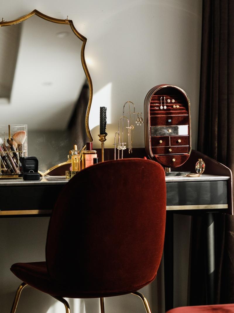 xy小钢琴梳妆台/ 大理石精致轻奢卧室现代简约实木化妆桌