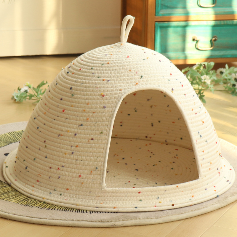 Closed Cat House, Cat Nest, Wear-Resistant and Scratch-Resistant, Universal for All Seasons, Winter Warm Cat Nest and Kennel, Safe and Washable