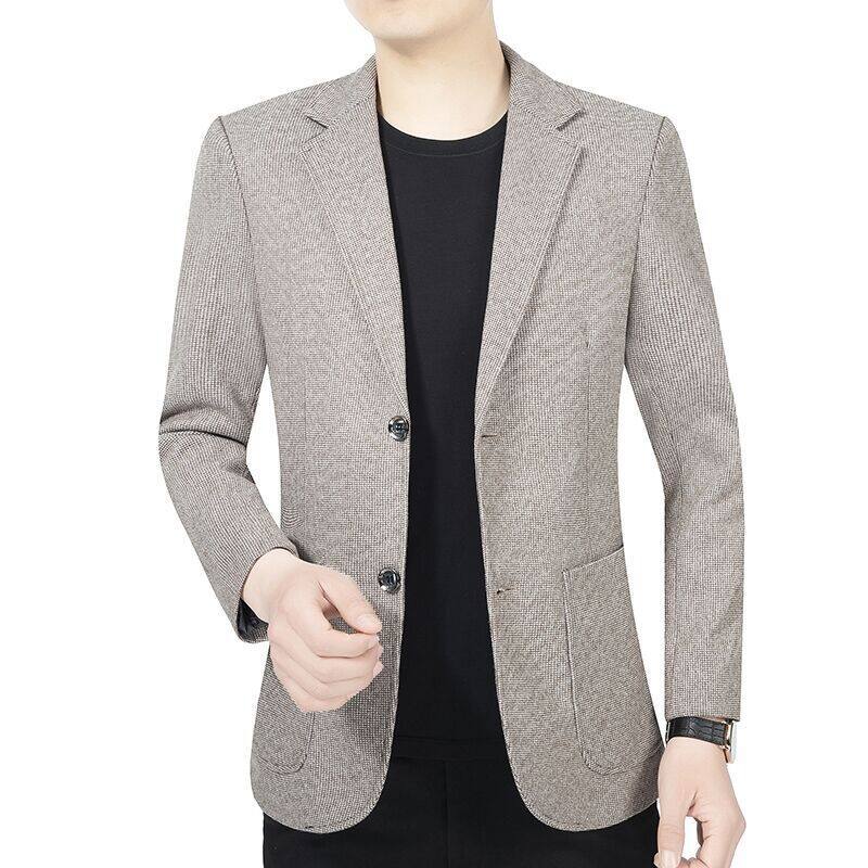 男士西装外套休闲西服男单件春秋季2025新款中年单西爸爸春装上衣