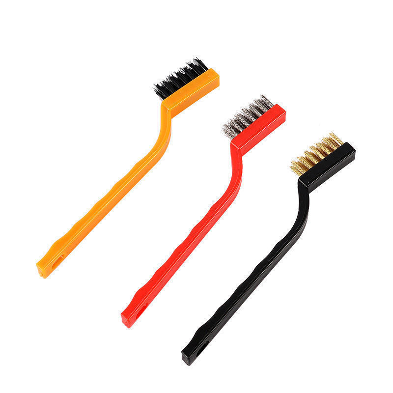 ガスコンロ掃除ブラシ3本セット キッチンレンジ油汚れ落としコンロ掃除ツール スチールワイヤー小ブラシ|undefined