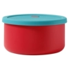Silicone red lunch box, 2100 ml