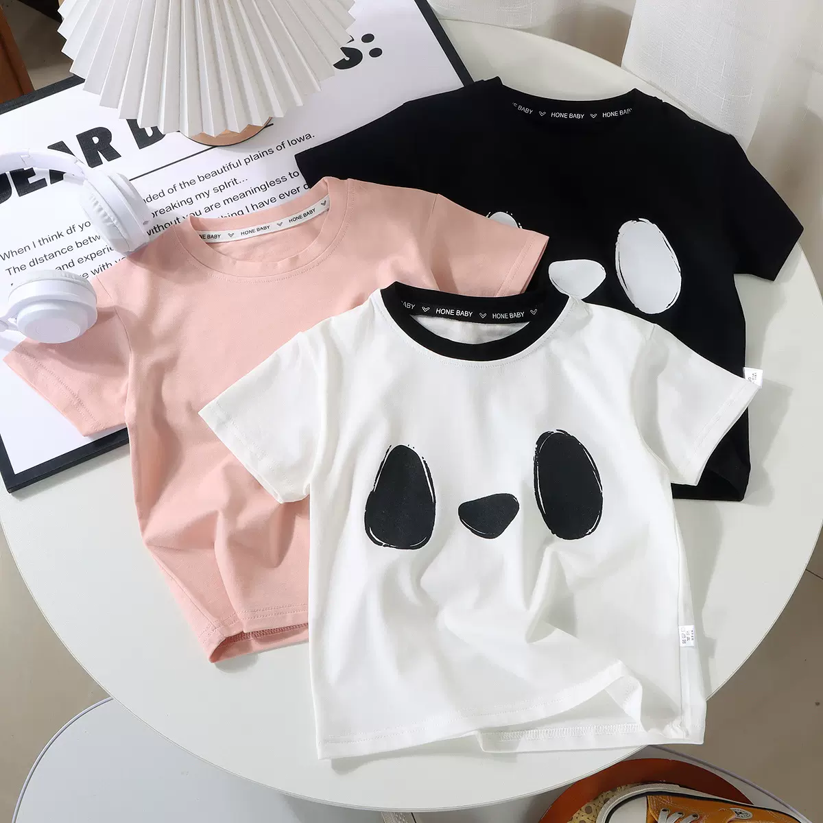 【定制】儿童短袖T恤夏季韩版纯棉男童纯色A类打底衫春夏装单上衣