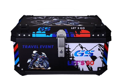 Electric Vehicle Trunk Motorcycle trunk - mt65-black-black-mountains-and-rivers
