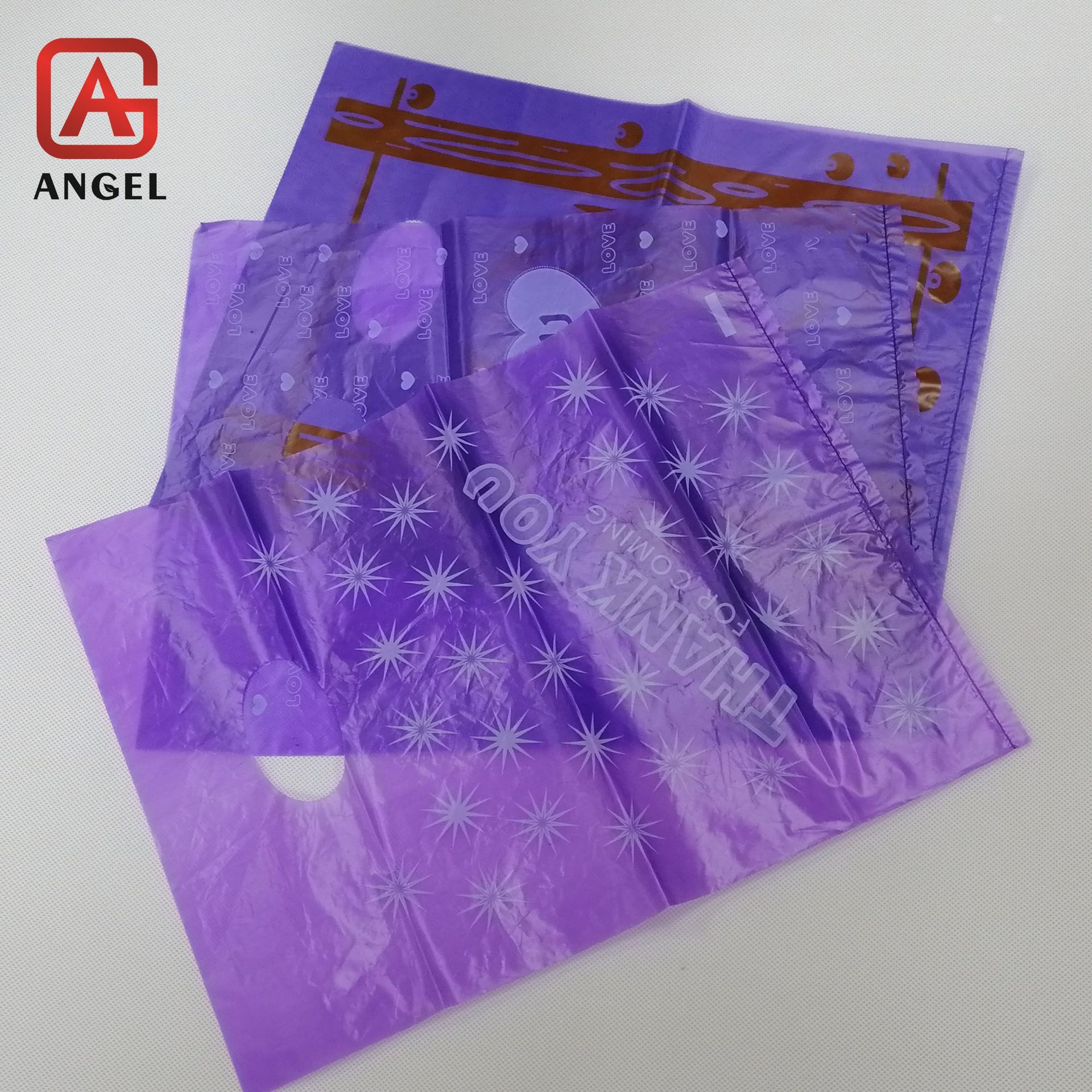 厂家生产直销PE材料塑料袋平口袋背心袋购物袋印刷logo