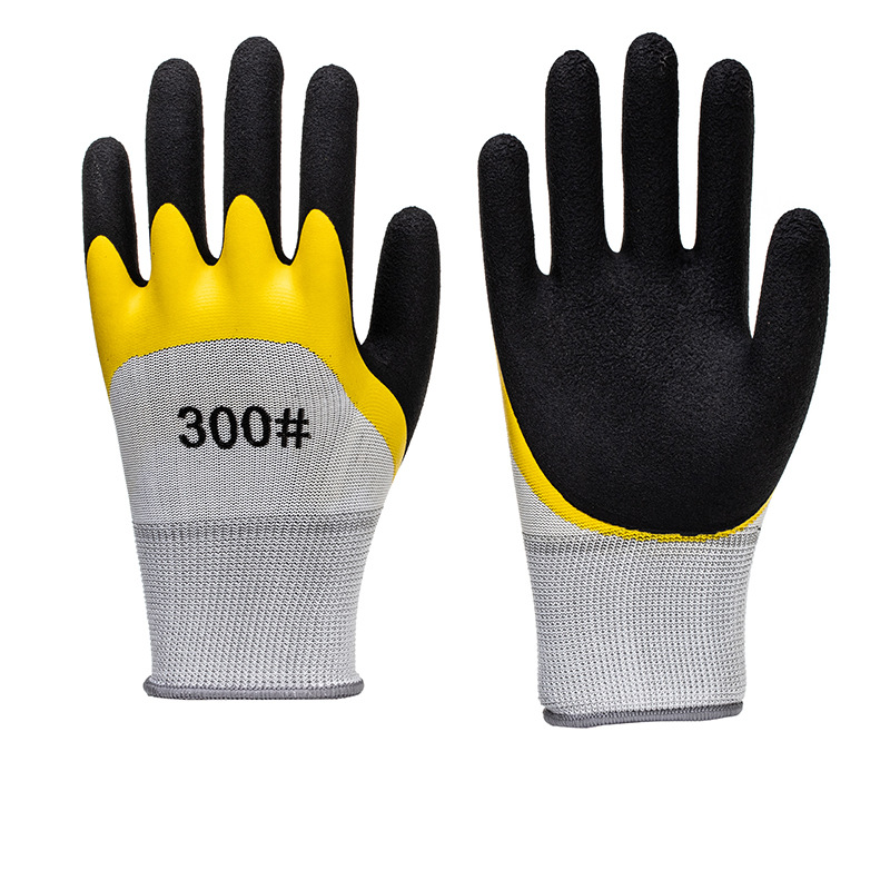 Fabricante mayorista guantes de protección laboral sitio de trabajo seco desgaste emulsión guantes de inmersión