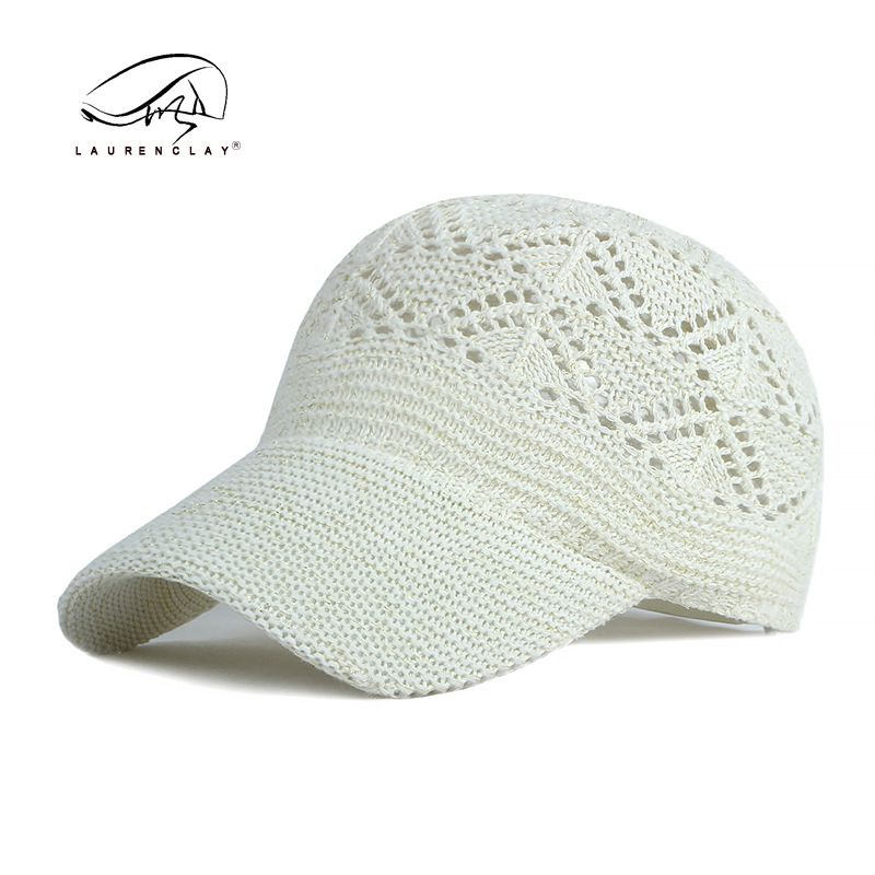 Sombrero transfronterizo al por mayor verano protección solar al aire libre sol sombrero femenino malla hueca transpirable gorra de béisbol gorra de punto