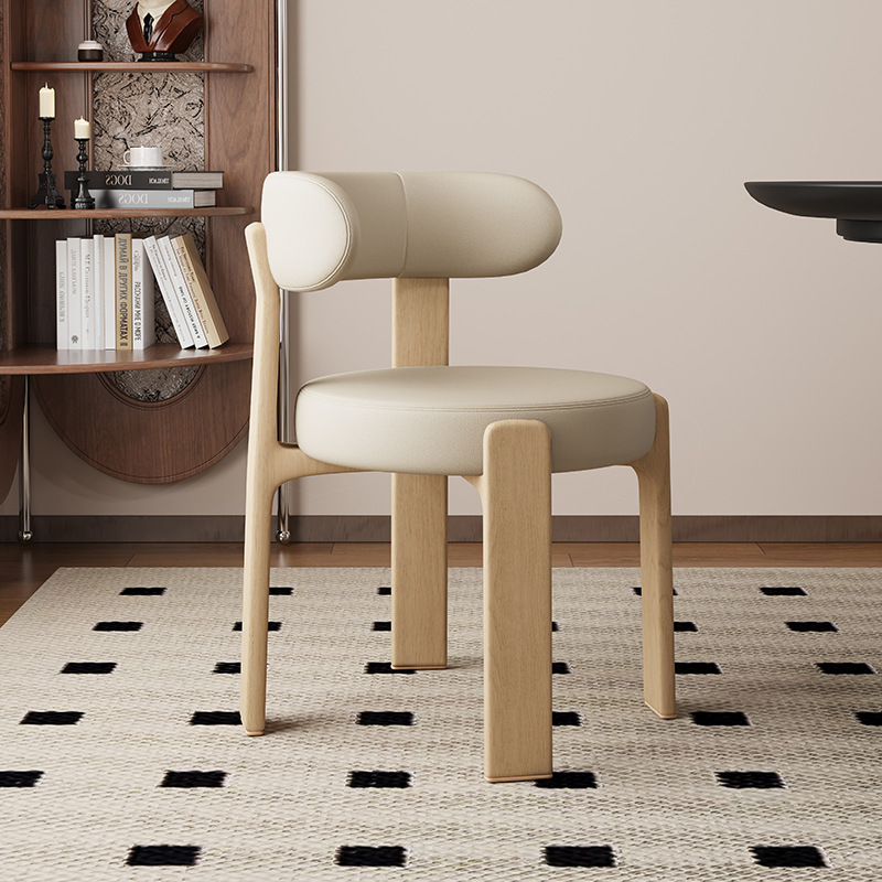 Sillas de comedor de madera sólida retrógrada francesa sillas de comedor de estilo medieval sillas de diseño de alta calidad sillas de respaldo nórdicas