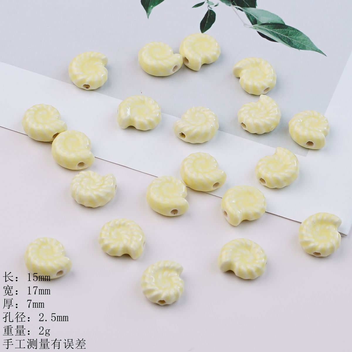 Jingdezhen estilo ins linda cerámica cuentas sueltas bricolaje collar hecho a mano accesorios de joyería material decorativo pulsera cadena