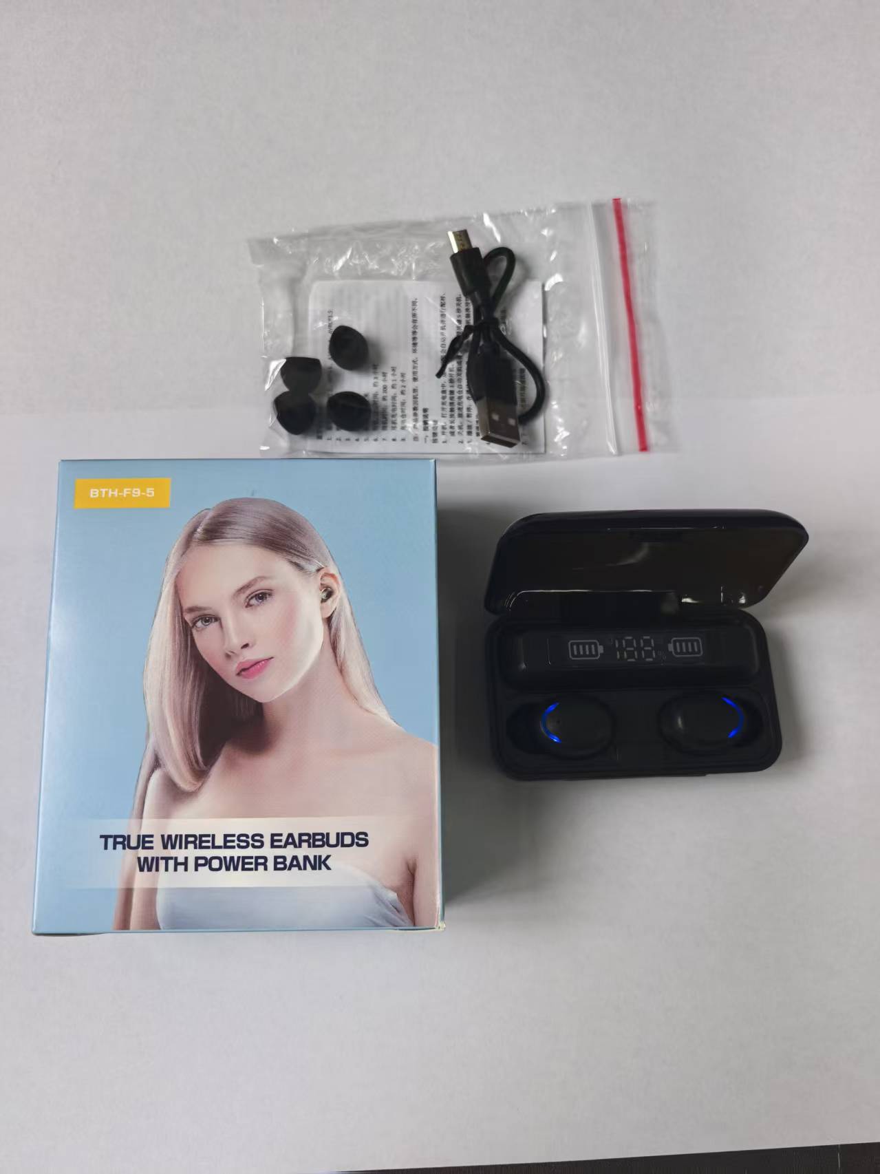 Juego completo de auriculares F9-5c con embalaje