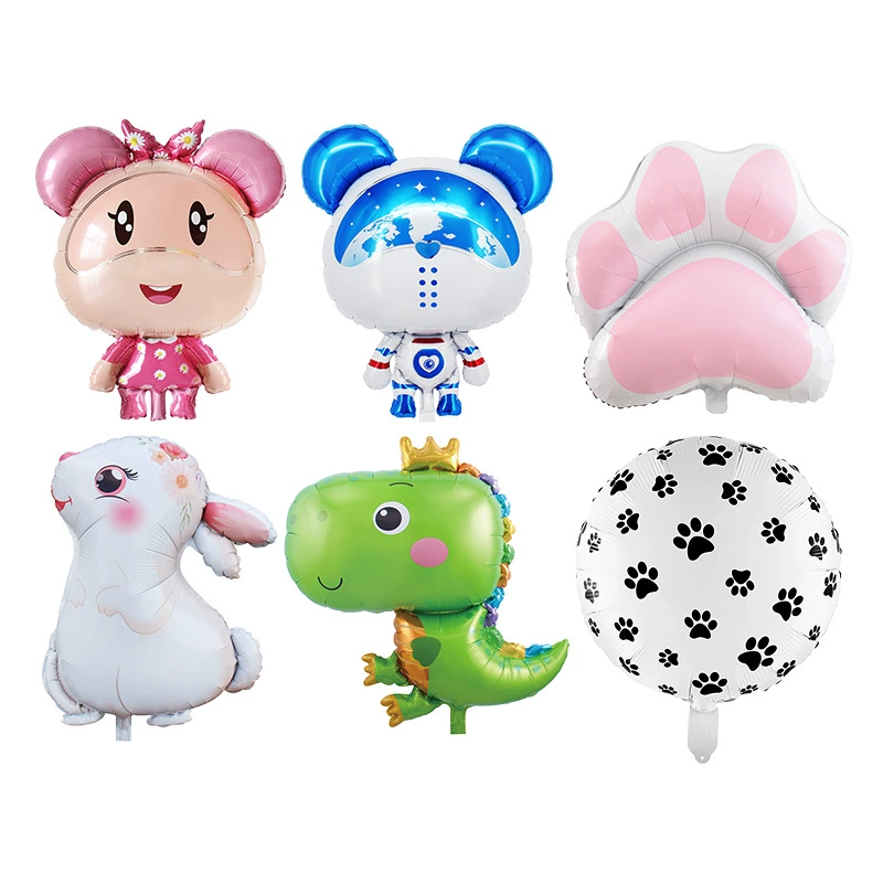 Набор воздушных шаров для дня рождения, свадебного торжества и декораций: собачьи лапки, свадебные украшения из алюминиевой пленки