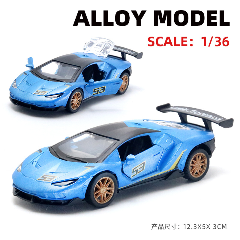 Juguetes de aleación de alta calidad para niños versión de pista modelo de coche deportivo 1: 36 bolsa de coche de puerta abierta