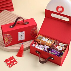 結婚式のキャンディーギフトボックス包装 2025 新しいハイエンド婚約キャンディーポータブルボックス結婚式のキャンディーボックス卸売