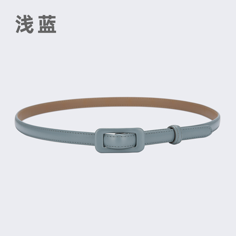 现货批发女士真皮牛仔裤连衣裙腰带百搭二层牛皮包扣免打孔皮带女|undefined