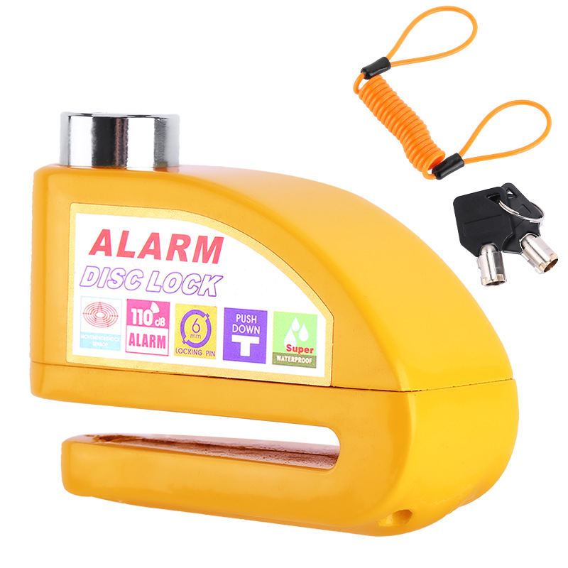 Bicicleta de freno de disco de bloqueo de alarma cerradura del coche eléctrico de disco de freno de la motocicleta bloqueo antirrobo equipo Jiuyue image 17