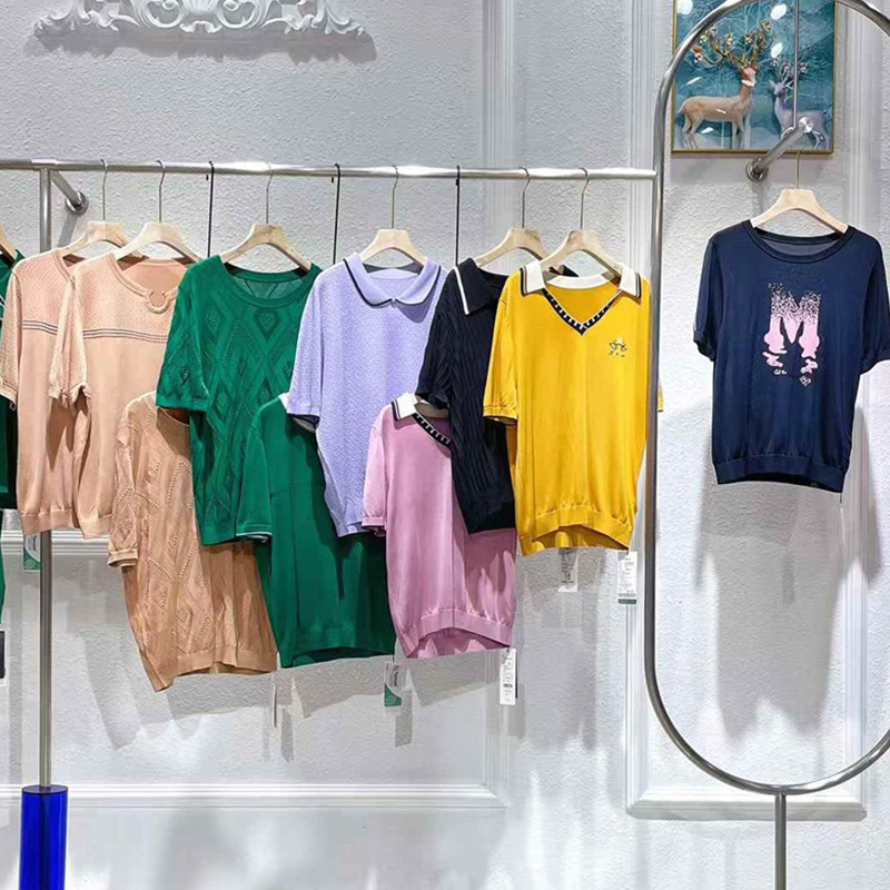 美菲锦天丝上衣25夏季直播间流量品牌大版型女装库存尾货供应链