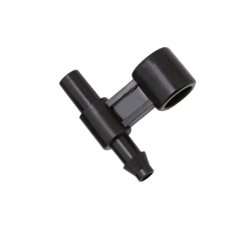 Los fabricantes suministran soporte de un solo orificio para jardinería, soporte de cabezal de riego de flores verdes, soporte de plástico al por mayor