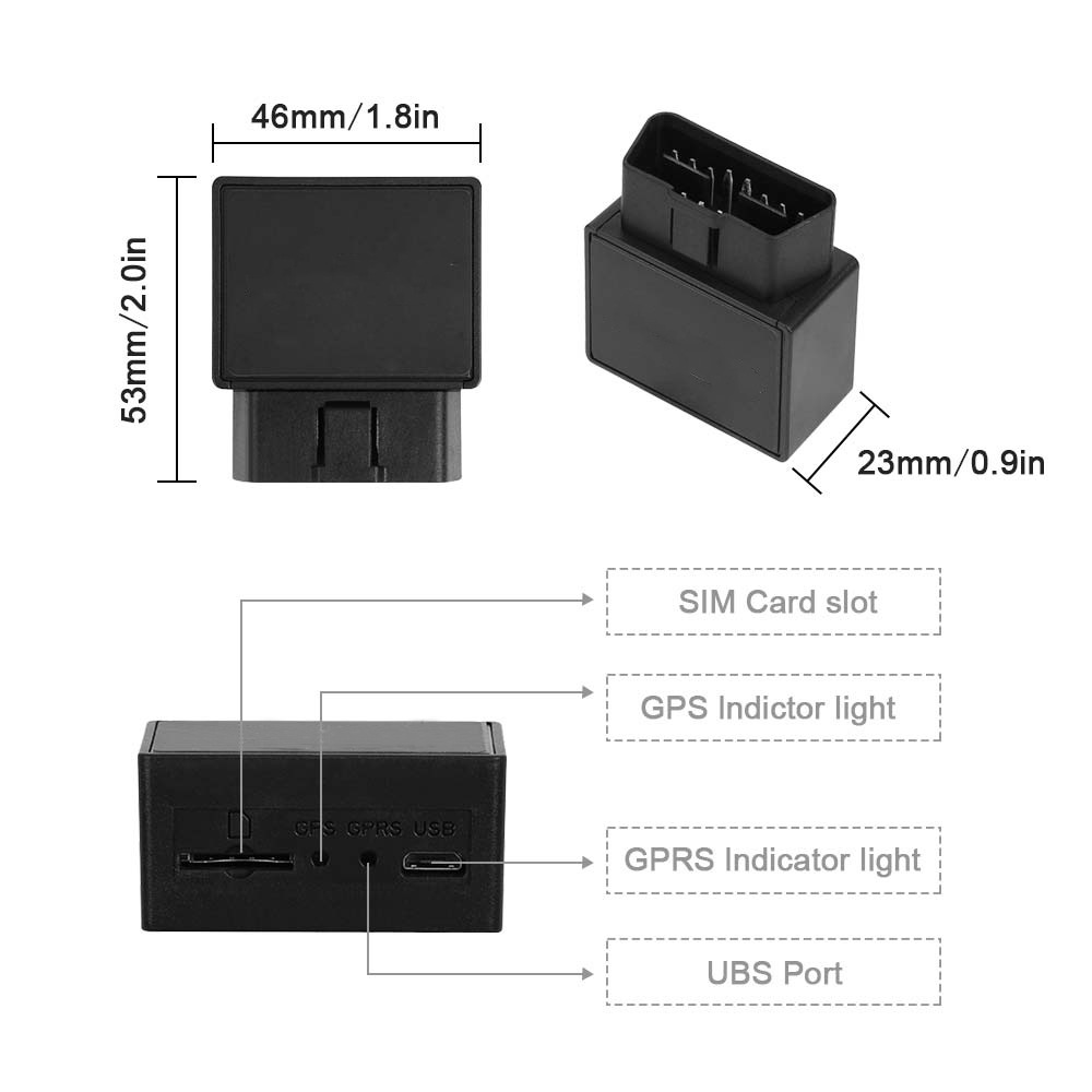 4g Tk816 Obd Vehicle Gps Locator Obd Anti-Theft Alarm Obd Interface Free Installation