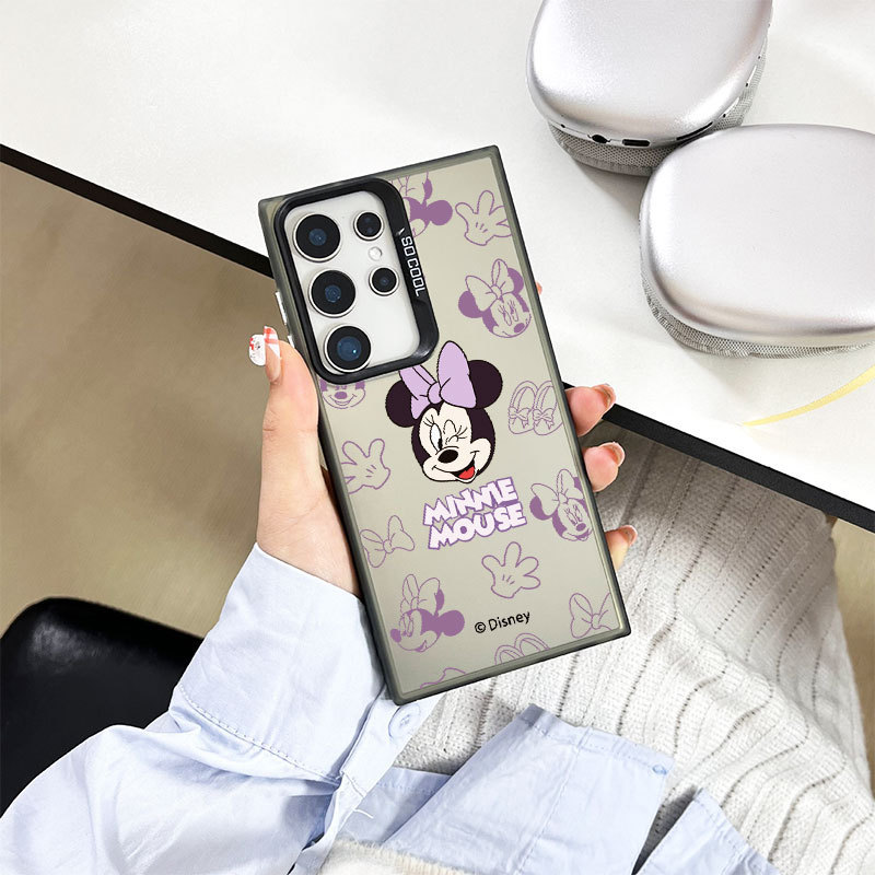 Mickey and Minnie Suitable for Apple 17Promax Mobile Phone Case Iphone16 Samsung Galaxys25 Color Silver 15A56 Mickey and Minnie Suitable for Apple 17Promax Mobile Phone Case Iphone16 Samsung Galaxys25 Color Silver 15A56