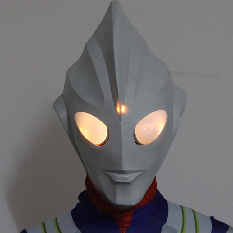 Monstruo de peces verdes máscara de látex accesorios de tocado Halloween rol TikTok película en vivo y televisión periféricos accesorios de rendimiento