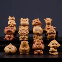 蛇年悟空崖柏のハンドルの彫刻