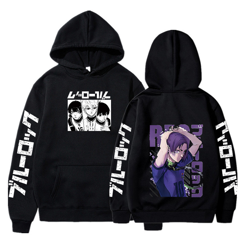 Anime BLUE LOCK Hoodie Fall Winter Long Sleeves Fleece