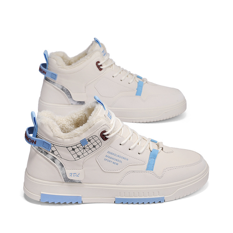 Men's Shoes summer high-top white shoes male student sports casual shoes board shoes