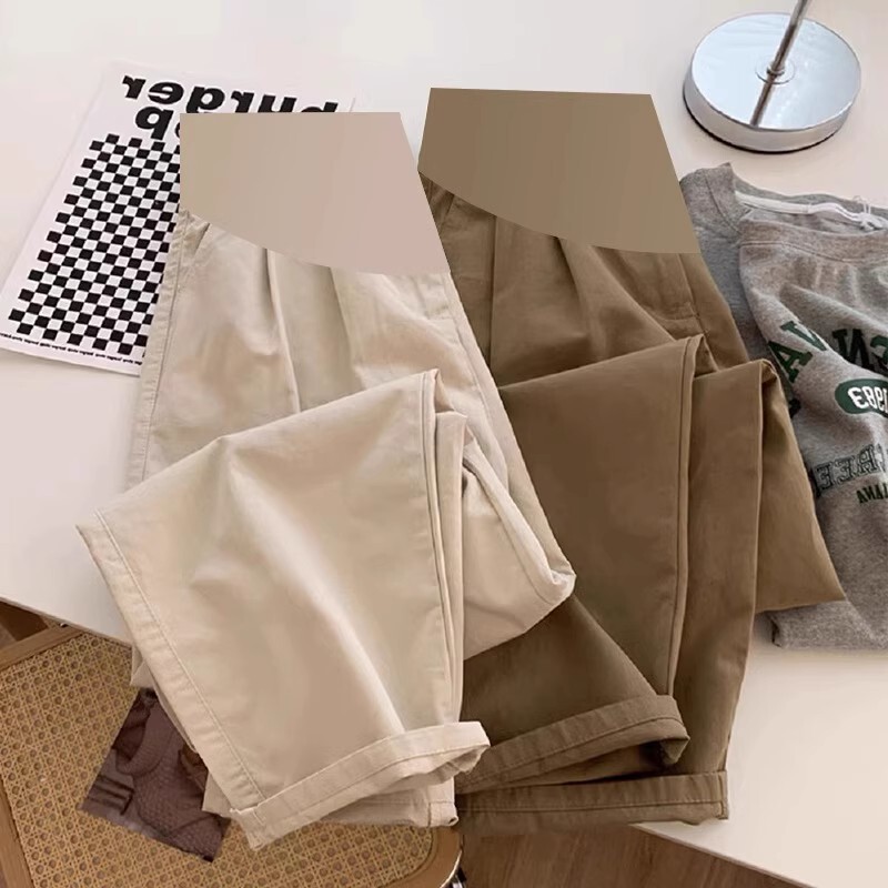 Maternity Pants Summer Thin Casual Slimming Sports Belly Support Loose Cargo Wide-Leg Pants Adjustable Maternity Wear Maternity Pants Summer Thin Casual Slimming Sports Belly Support Loose Cargo Wide-Leg Pants Adjustable Maternity Wear