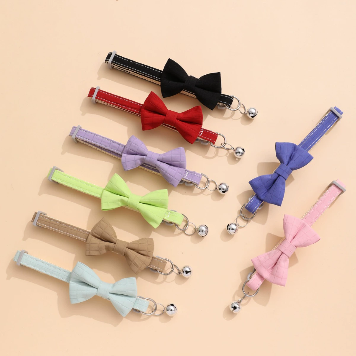 Новые трансграничные горячие продажи лук ошейник для маленьких кошек и собак Регулируемое кольцо для кошек