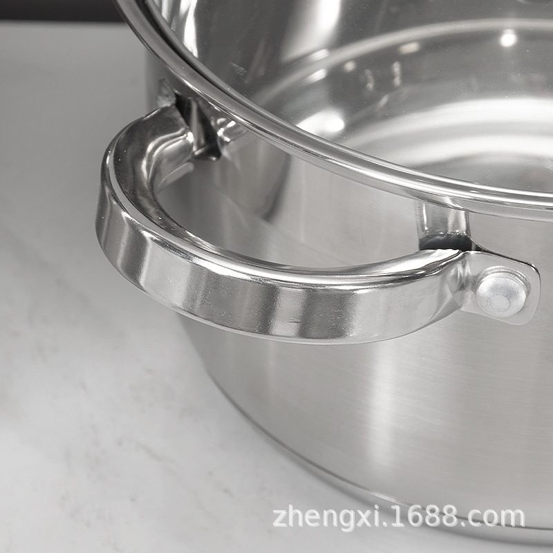Conjunto de 12 piezas de cocina de acero inoxidable, cocina doméstica, cocina de aluminio, cubierta de vidrio, comercio exterior image 5