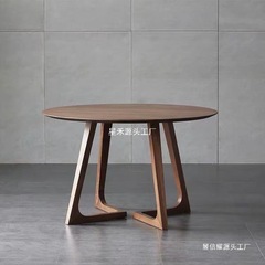 简约茶几实木圆餐桌休闲洽谈餐桌椅组合现代阳台家用小户型桌子