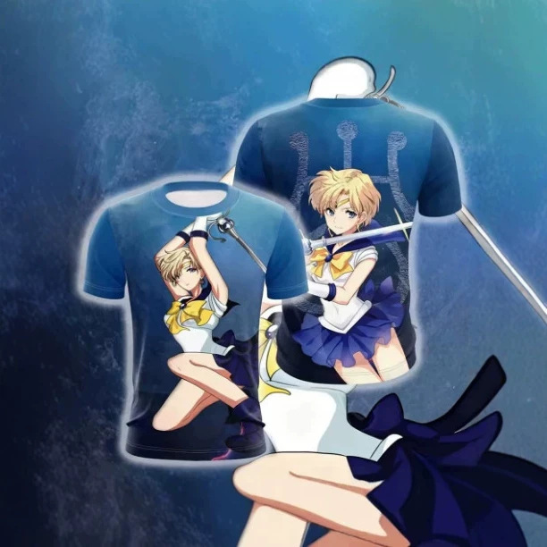 2026 Summer Sailor Moon Retro 3D Printed T-Shirt Breathable, Fashionable and Comfortable Outdoor Sports Short-Sleeved Top 2026 Summer Sailor Moon Retro 3D Printed T-Shirt Breathable, Fashionable and Comfortable Outdoor Sports Short-Sleeved Top
