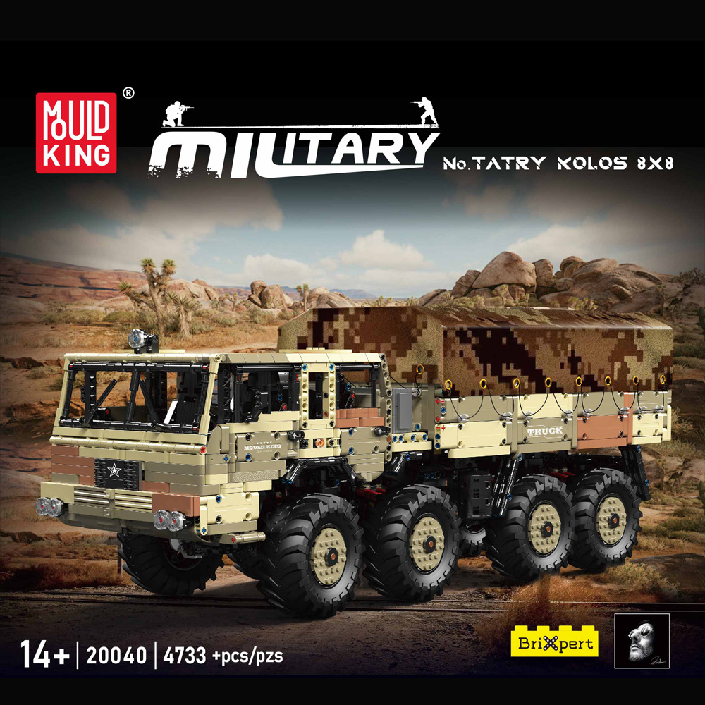 Yuxing Military Series 20039 20040 demasiado arrastrado KOLOS 8X8 gran dificultad para montar bloques