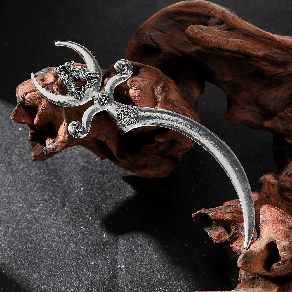Популярная на границе ретротрансформа Odin hairpin, Crow Witch hair stick Nordic Norwegian стиль аксессуары для волос оптом