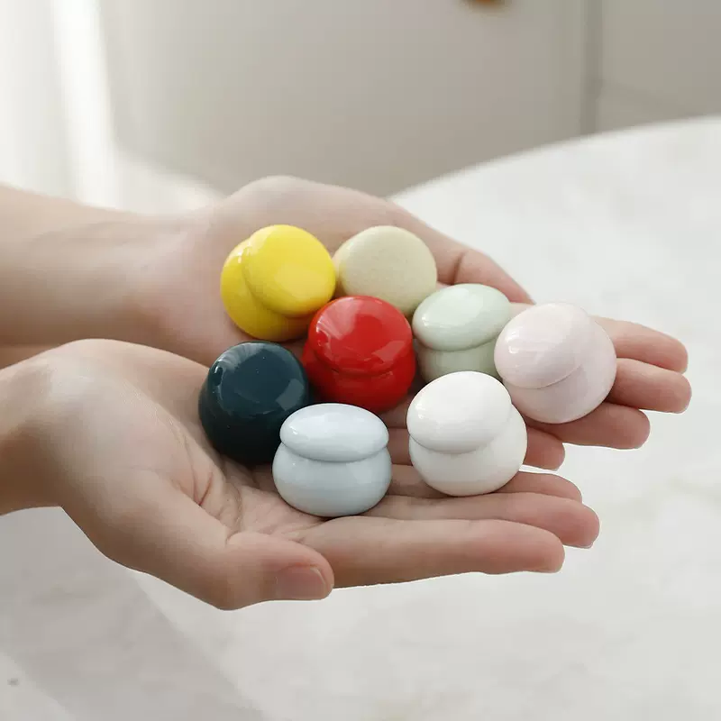 化妆品膏体存储罐陶瓷香膏罐3ml-5ml迷你便携香粉药膏茶膏密封罐